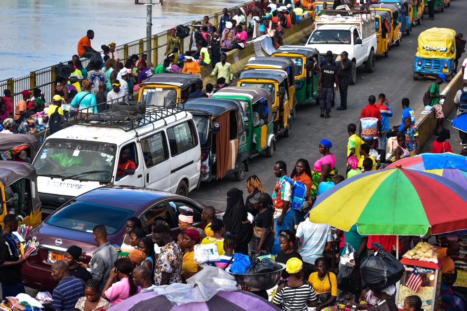 Aerial view of Monrovia